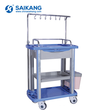 SKR054-IV Multi-Purpose ABS Utility Hospital Customized Medicine Nursing Trolley